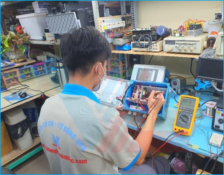 Hiệu chuẩn dải đo 4-20mA của Promag 50 bằng thiết bị giả lập sau khi sửa.