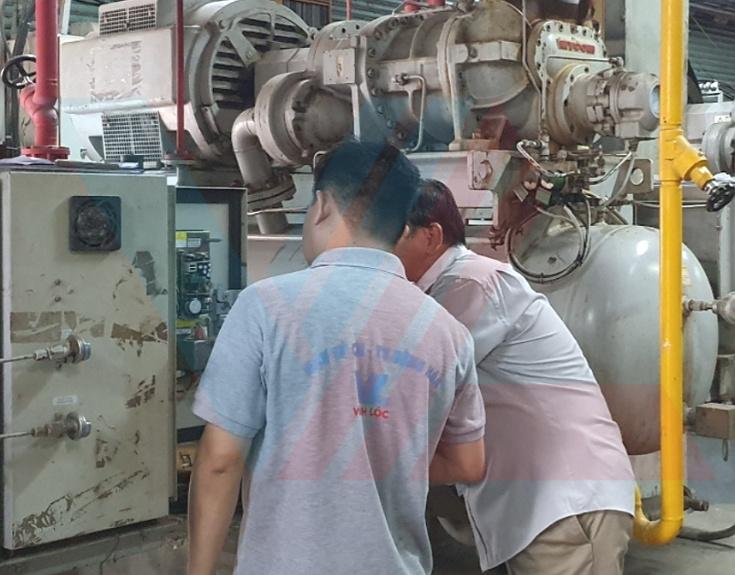  test tải biến tần Danfoss FC103 máy nén lạnh Mycom